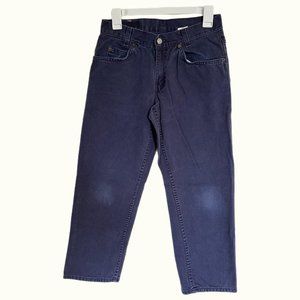 Vintage Levi’s 550 relaxed straight leg navy blue pants